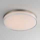 Edge LED Flush Mount Satin Nickel Medium By Maxim Lighting With Light