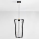 Edgemere Pendant Distressed Bronze By Hudson Valley Front View