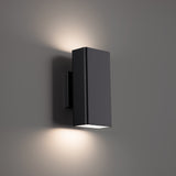 Edgey Outdoor Wall Sconce By WAC Lighting BK Detailed View