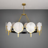 Edinburgh Alabaster Chandelier - Polished Brass