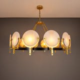 Edinburgh Alabaster Chandelier - Polished Brass