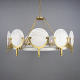 Edinburgh Alabaster Chandelier - Satin Brass