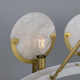 Edinburgh Alabaster Chandelier - Satin Brass