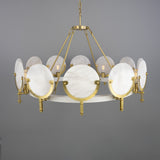 Edinburgh Alabaster Chandelier - Satin Brass
