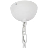 Effie Chandelier 27 Inch Antique White Optal Glass By Alora - Detailed View2