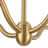 Effie Chandelier 39 Inch Brushed Gold Optal Glass By Alora - Detailed View1