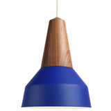 Eikon Basic Pendant Walnut True Blue By Schneid Studio