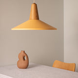 Eikon Shell Pendant Oak Peach Sherbet By Schneid Studio Lifestyle View1