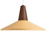 Eikon Shell Pendant Walnut Peach Sherbet By Schneid Studio