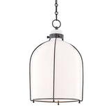 Eldridge Dome Pendant - Opal White - Old Bronze by Hudson Valley