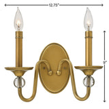 Eleanor Small Two Light Sconce