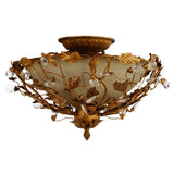 Elegante Semi-Flush Mount Etruscan Gold by Maxim Lighting
