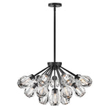 Elise Medium Convertible Chandelier - Black - by Fredrick Ramond