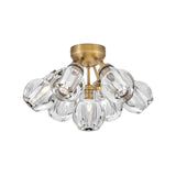 Elise Medium Semi-Flush Mount - Heritage Brass - by Fredrick Ramond