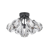 Elise Medium Semi-Flush Mount - Black - by Fredrick Ramond