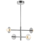 Elixir Chandelier Chrome By Kuzco - With Light