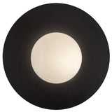 Elixir Flush Mount Large Black By Kuzco - Down View