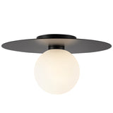 Elixir Flush Mount Large Black By Kuzco