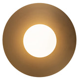 Elixir Flush Mount Large Brushed Gold By Kuzco - Down View