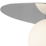 Elixir Flush Mount Large Chrome By Kuzco - Detailed View