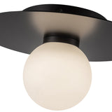 Elixir Flush Mount Medium Black By Kuzco - Detailed View