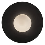 Elixir Flush Mount Medium Black By Kuzco - Down View