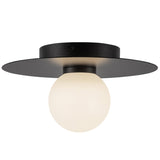 Elixir Flush Mount Medium Black By Kuzco