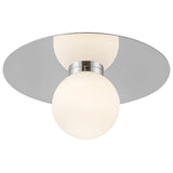 Elixir Flush Mount Medium Chrome By Kuzco - Front View