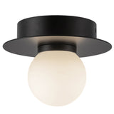 Elixir Flush Mount Small Black By Kuzco