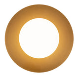 Elixir Flush Mount Small Brushed Gold By Kuzco - Down View