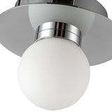 Elixir Flush Mount Small Chrome By Kuzco - Detailed View