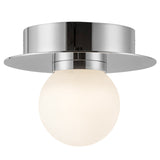 Elixir Flush Mount Small Chrome By Kuzco