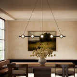 Elixir Linear Pendant Light Black By Kuzco - Lifestyle View