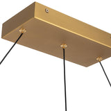 Elixir Linear Pendant Light Brushed Gold By Kuzco - Canopy View