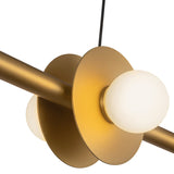 Elixir Linear Pendant Light Brushed Gold By Kuzco - Detailed View