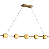 Elixir Linear Pendant Light Brushed Gold By Kuzco