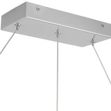 Elixir Linear Pendant Light Chrome By Kuzco - Canopy View