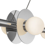 Elixir Linear Pendant Light Chrome By Kuzco - Detailed View