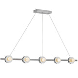 Elixir Linear Pendant Light Chrome By Kuzco