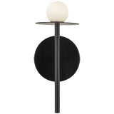 Elixir Wall Sconce Black By Kuzco - Front View