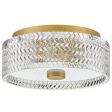 Elle Flush Mount Heritage Brass By Hinkley - Side View