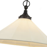 Ellen Pendant Light Matte Black White Line By Alora - Detailed View