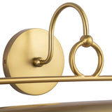 Ellen Wall Picture Light Brushed Gold By Alora - Detailed View