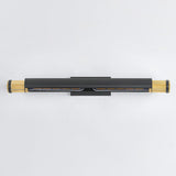 Elm Park Picture Light Aged Brass Distressed Bronze By Medium Hudson Valley Front View