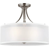 Elmwood Park Flushmount — Brushed Nickel