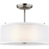 Elmwood Park Semi-Flushmount — Brushed Nickel