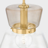 Elodie Pendant Light Medium Aged Brass By Mitzi - Detailed View