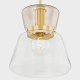 Elodie Pendant Light Small Aged Brass By Mitzi - Detailed View