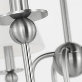 Elsay Chandelier Medium Brushed Nickel By Visual Comfort Studio - Side View1