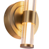 Elsie Wall Vanity Light 12 Inch Brushed Gold By Alora - Detailed View1